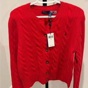 Ralph Lauren Women’s Cable-Knit Wool-Cashmere Cardigan